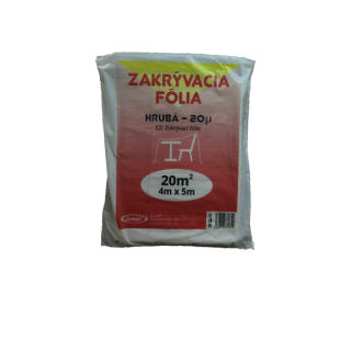 FÓLIA hrubá - LDPE 20 mic. ( 20m2 ) 4 m x 5 m