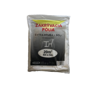FÓLIA extra hrubá - LDPE 30 mic. ( 20m2 ) 4 m x 5 m