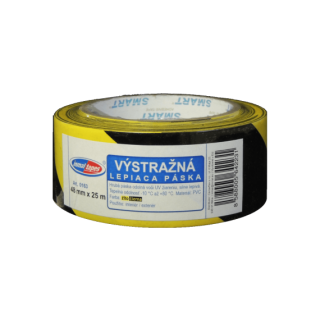 VÝSTRAŽNÁ lepiaca páska žlto/čierna 48 mm x 25 m